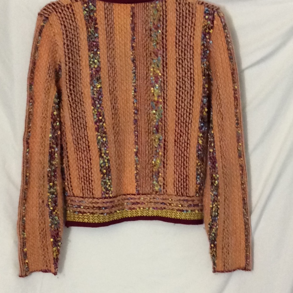 Colorful sweater jacket unique details - Picture 5 of 6